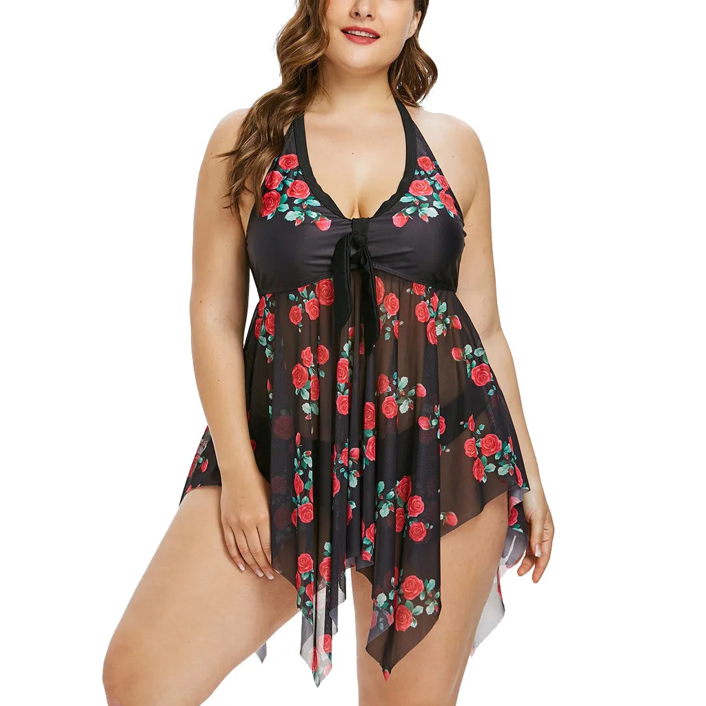2 piece suit Sport Plus Size Bathing Suit Women Swear Beach Plus Size Floral Print suit Halter Tankini Set Swimdress Beach WearA
2 piece suit Sport Plus Size Bathing Suit Women Swear Beach Plus Size Floral Print suit Halter Tankini Set Swimdress Beach WearA