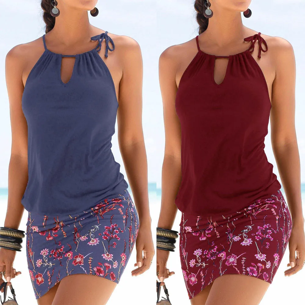 Fashion Womens Casual Sleeveless soft and comfortable Retro Print Beach Mini Dress Beach Dress L50/0125
Fashion Womens Casual Sleeveless soft and comfortable Retro Print Beach Mini Dress Beach Dress L50/0125