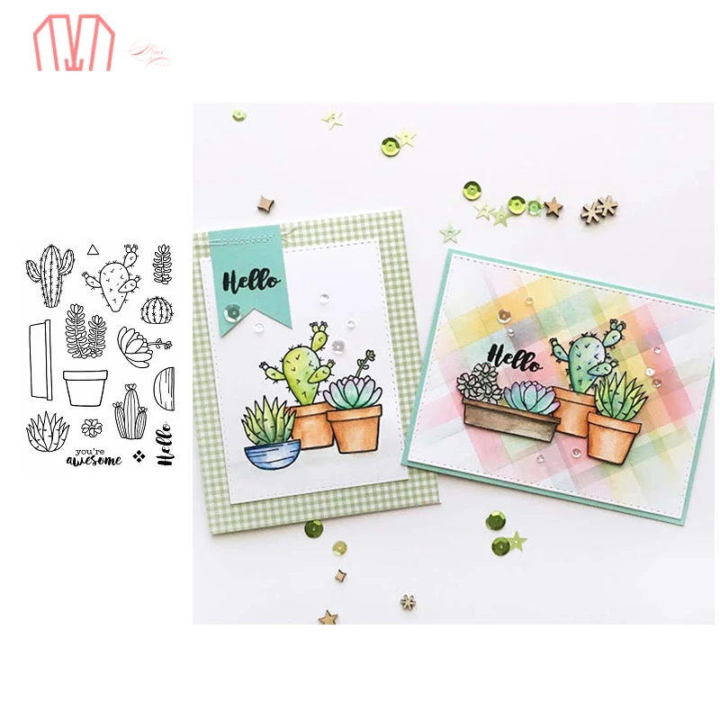 Mai Cactus transparent silicone clear stamps Metal Cutting Dies for DIY Scrapbooking photo album Decorative Embossing Paper Card
Mai Cactus transparent silicone clear stamps Metal Cutting Dies for DIY Scrapbooking photo album Decorative Embossing Paper Card