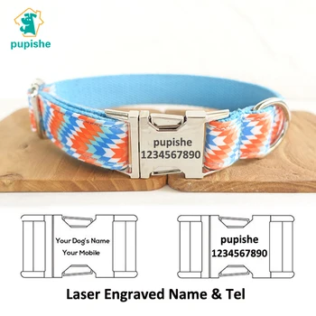 PUPISHE Personalized Dog Collar Wave Prints Handmade Fashion Collars for Small Medium Large Dogs Nylon Padded Chihuahua Shepherd
PUPISHE Personalized Dog Collar Wave Prints Handmade Fashion Collars for Small Medium Large Dogs Nylon Padded Chihuahua Shepherd