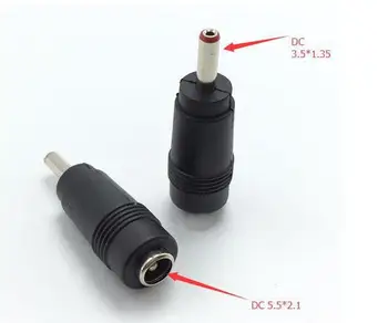 1 Pair 5.5X2.1mm to 3.5X1.35mm Male to Female m/f + Female to Male f/m DC Power Plug Adapter Connector Jack
1 Pair 5.5X2.1mm to 3.5X1.35mm Male to Female m/f + Female to Male f/m DC Power Plug Adapter Connector Jack