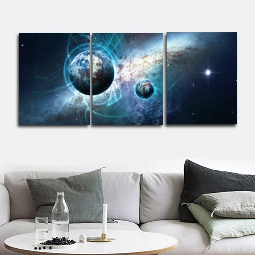 Laeacco 3 Panel Nordic Wall Artwork Science Fiction Universe Posters and Prints Canvas Painting Home Living Room Bedroom Decor
Laeacco 3 Panel Nordic Wall Artwork Science Fiction Universe Posters and Prints Canvas Painting Home Living Room Bedroom Decor