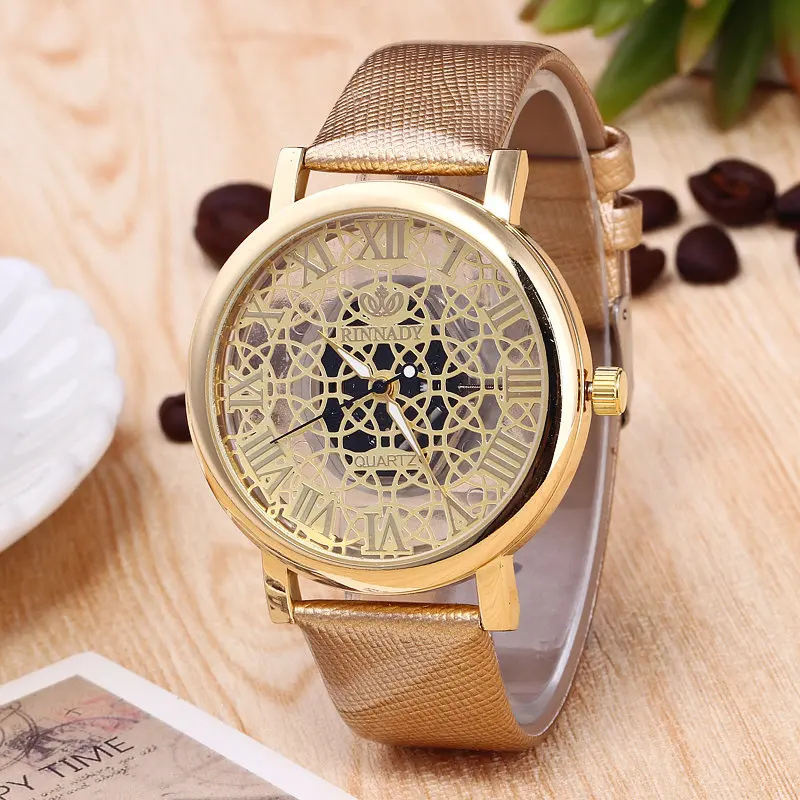 Fashion Mesh Hollow Big Dial Women Watch Glod Leather Ladies Watches Relojes Mujer 2018 Relogio Feminino
Fashion Mesh Hollow Big Dial Women Watch Glod Leather Ladies Watches Relojes Mujer 2018 Relogio Feminino