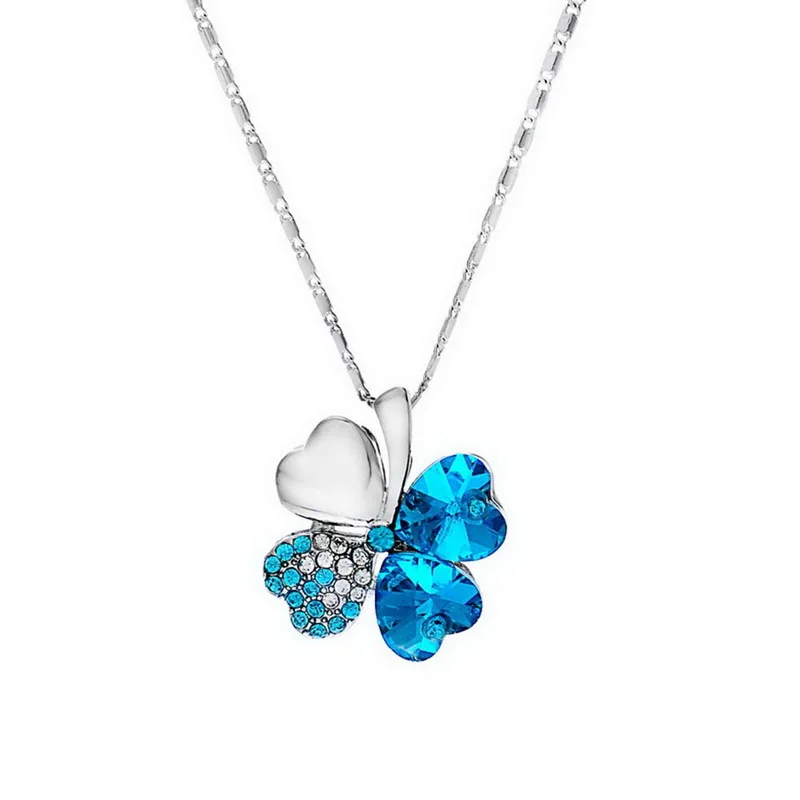 FUNIQUE 2018 Austria Crystal Chain Necklaces Sweet Style Half Rhinestone Four Leaves Pendant Necklace Fashion Choker Jewelry
FUNIQUE 2018 Austria Crystal Chain Necklaces Sweet Style Half Rhinestone Four Leaves Pendant Necklace Fashion Choker Jewelry