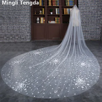4 M Long Wedding Veil One Layer Ivory Lace Edge Bridal Veils With Comb veu de noiva Wedding Accessories Veil 2018 Mingli Tengda
4 M Long Wedding Veil One Layer Ivory Lace Edge Bridal Veils With Comb veu de noiva Wedding Accessories Veil 2018 Mingli Tengda