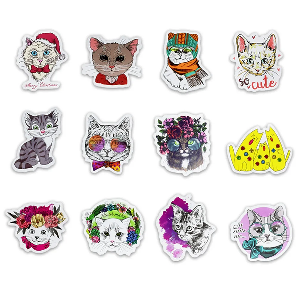 50Pcs/lot Cute Cat Kitten Stickers For Computer Pad Phone Laptop Skateboard Scrapbooking Decorative DIY Christmas Gift
50Pcs/lot Cute Cat Kitten Stickers For Computer Pad Phone Laptop Skateboard Scrapbooking Decorative DIY Christmas Gift
