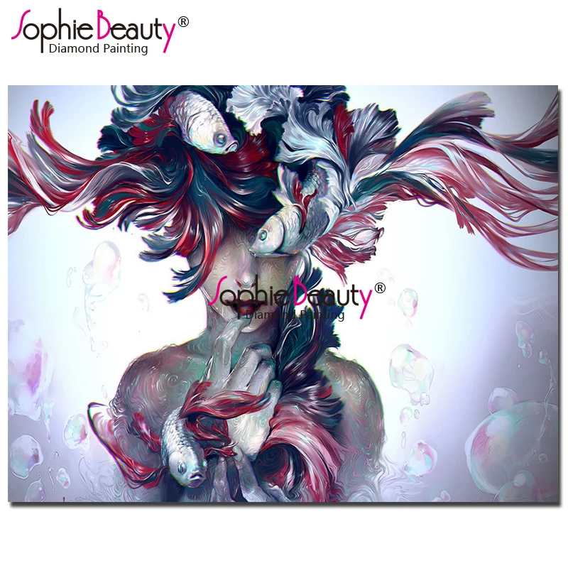 Sophie Beauty DIY Diamond Painting Fish Girl Diamond Embroidery Mosaic Cartoon Pattern Cross Stitch Home Decoration Gift SBY74
Sophie Beauty DIY Diamond Painting Fish Girl Diamond Embroidery Mosaic Cartoon Pattern Cross Stitch Home Decoration Gift SBY74