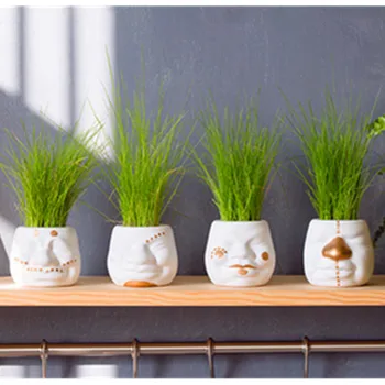 European Style Joker Face Ceramics Succulent Plant Vase Home Living Room Desktop Flower Arrangement Flower Pot X2101
European Style Joker Face Ceramics Succulent Plant Vase Home Living Room Desktop Flower Arrangement Flower Pot X2101