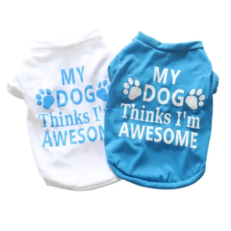 New Spring Summer T-shirt Pet Print Short Sleeves Dog Shirt 2 Colors Clothes Pet Decor Puppy Supplies 1
New Spring Summer T-shirt Pet Print Short Sleeves Dog Shirt 2 Colors Clothes Pet Decor Puppy Supplies 1