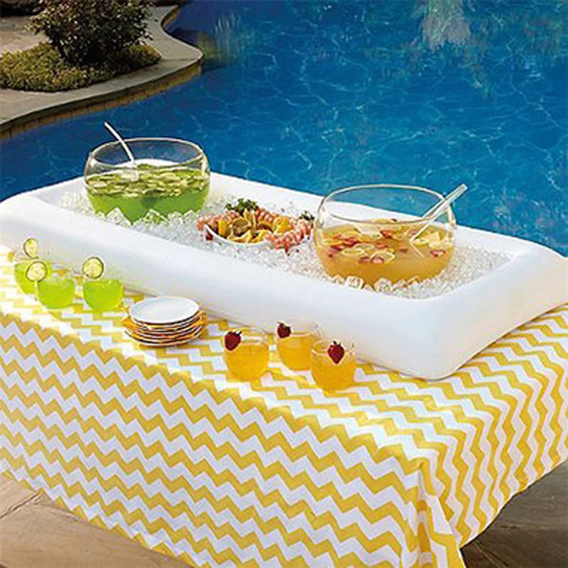 

Outdoor accessories Inflatable Serving Bar Salad Buffet Ice Cooler Picnic Drink Table Party Camping Outdoor dining table135*65cm