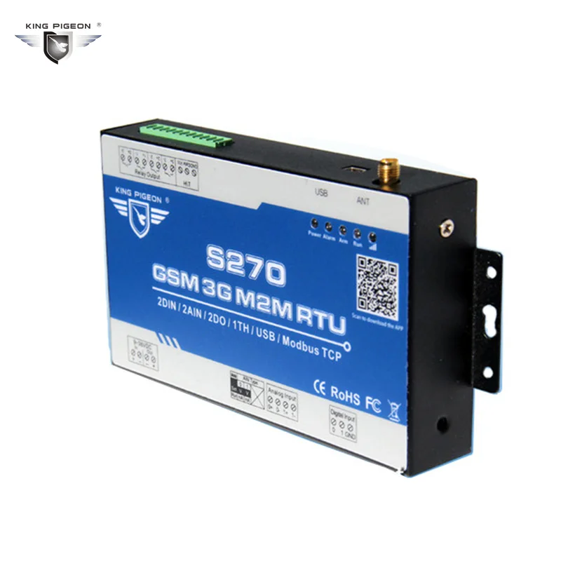 GSM M2M RTU Remote Monitoring Temperature Humidty Alarm System SMS GPRS Communication BTS Access Relay Control King Pigeon S270
GSM M2M RTU Remote Monitoring Temperature Humidty Alarm System SMS GPRS Communication BTS Access Relay Control King Pigeon S270