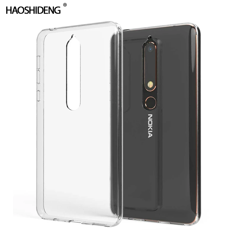 Case For Nokia 6.1 TPU Silicon Durable Clear Transparent Soft for Phone protective Back Cover 5.5" | Мобильные телефоны и
