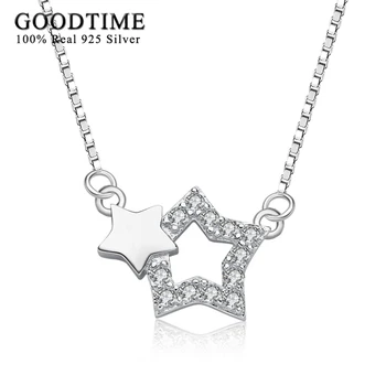 Sterling Silver Necklace Women 925 Silver Couple Stars Pendant Necklaces Fashion Korean Style Simple Jewelry Romantic Lover Gift
Sterling Silver Necklace Women 925 Silver Couple Stars Pendant Necklaces Fashion Korean Style Simple Jewelry Romantic Lover Gift