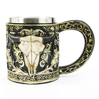 Wild Bison Steer Skull Maroon Resin Creative Mugs Beer Coffee Mug With Stainless Steel Rim Tankard Cup Everything For Kitchen
Wild Bison Steer Skull Maroon Resin Creative Mugs Beer Coffee Mug With Stainless Steel Rim Tankard Cup Everything For Kitchen