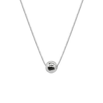 5mm THINNY SMALL 100% Authentic 925 Sterling silver Polished Lucky Round Ball pendant necklace Gift TLX422
5mm THINNY SMALL 100% Authentic 925 Sterling silver Polished Lucky Round Ball pendant necklace Gift TLX422