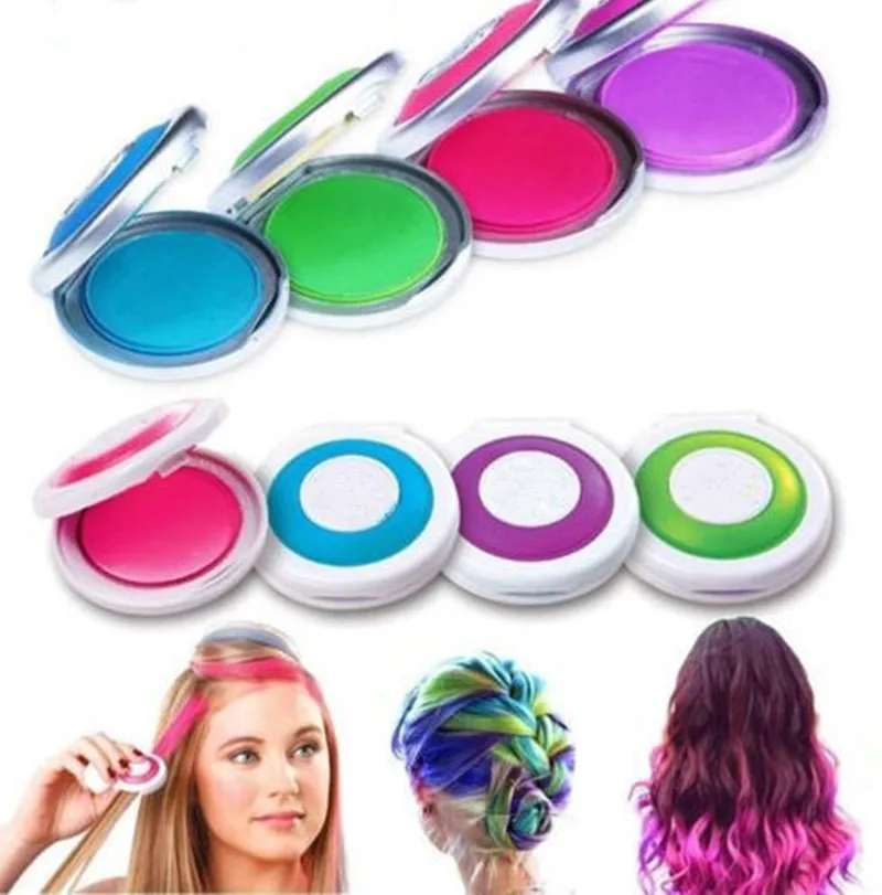 Fashion 1Set 4Colors Hair Color Hair Dye Temporary Hair Chalk Powder Soft Salon DIY Chalks for The Hair Styling Party Christmas
Fashion 1Set 4Colors Hair Color Hair Dye Temporary Hair Chalk Powder Soft Salon DIY Chalks for The Hair Styling Party Christmas