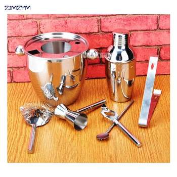 7 pcs/set Cocktail Shaker 350ml Cocktail Making Tools Stainless Steel Clip Cup Swizzle Sticks Bartender Bars Tools Ice bucket
7 pcs/set Cocktail Shaker 350ml Cocktail Making Tools Stainless Steel Clip Cup Swizzle Sticks Bartender Bars Tools Ice bucket