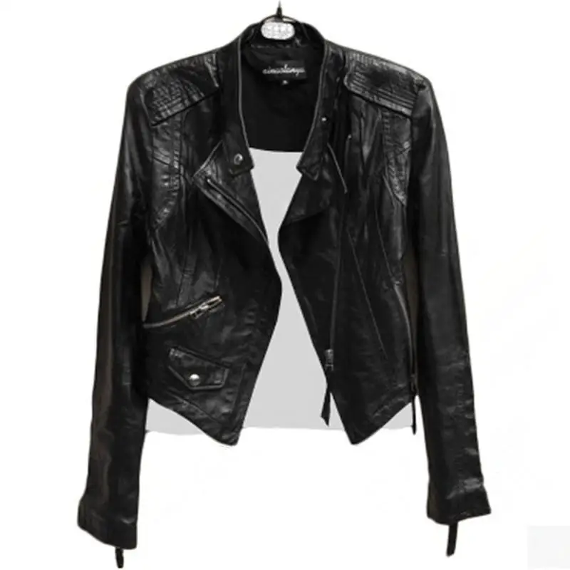 2019 Newn Spring And Autumn Sheepskin Locomotive Genuine leather Jacket Short lady High Waist Slim Jacket Leather Jacket W37
2019 Newn Spring And Autumn Sheepskin Locomotive Genuine leather Jacket Short lady High Waist Slim Jacket Leather Jacket W37