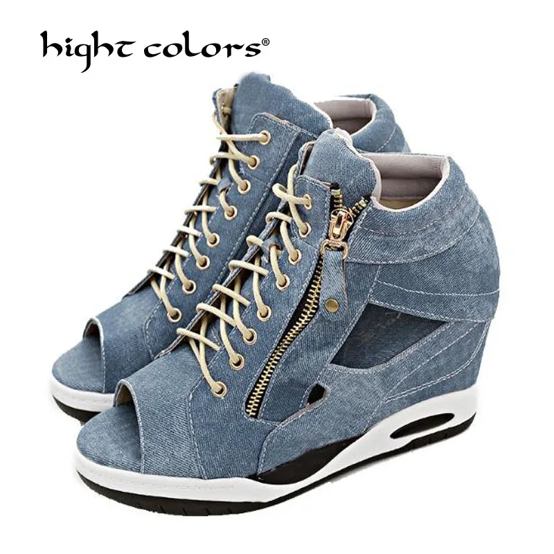 Summer 2019 Women Platforms Canvas Round Toe Inside Heighten Lace-Up Increased Internal Pumps Peep Toe Casual Shoes Woman Ta935
Summer 2019 Women Platforms Canvas Round Toe Inside Heighten Lace-Up Increased Internal Pumps Peep Toe Casual Shoes Woman Ta935