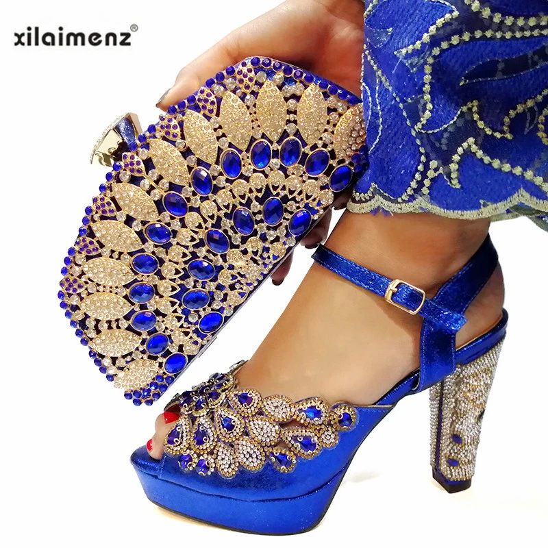 Royal Blue Color Shoe and Bag Set New 2019 Women Shoes and Bag Set African Wedding Sandals Shoes with Matching Bags Set
Royal Blue Color Shoe and Bag Set New 2019 Women Shoes and Bag Set African Wedding Sandals Shoes with Matching Bags Set