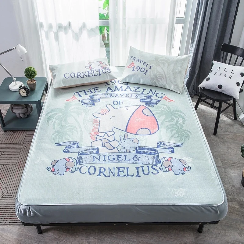 Water Washable Tencel Bed Sheet Ice Silk Mat Mattress Cover Mat Folding Machine Washing Mat 1.8 Bed Air Conditioner Summer
Water Washable Tencel Bed Sheet Ice Silk Mat Mattress Cover Mat Folding Machine Washing Mat 1.8 Bed Air Conditioner Summer