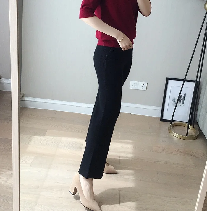 2018 Spring Autumn Lady Casual Knit Cashmere Pants Full Length Fashion Lace-up High Waist Wool Pants With Pockets High Quality
2018 Spring Autumn Lady Casual Knit Cashmere Pants Full Length Fashion Lace-up High Waist Wool Pants With Pockets High Quality