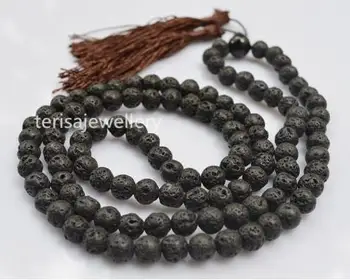 Wholesale 8MM Black Volcano Stone Lava Japa Mala Tibet Buddhist 108 Prayer Beads Necklace earrings
Wholesale 8MM Black Volcano Stone Lava Japa Mala Tibet Buddhist 108 Prayer Beads Necklace earrings