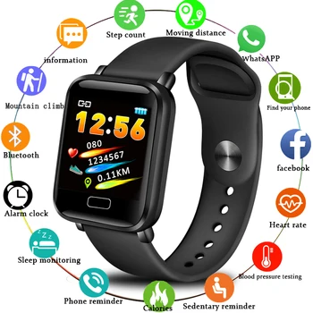 LIGE New Smart Bracelet Men Women Waterproof Fitness Tracker Smart Wristband Heart Rate Monitor Pedometer Sport Smart Watch+Box
LIGE New Smart Bracelet Men Women Waterproof Fitness Tracker Smart Wristband Heart Rate Monitor Pedometer Sport Smart Watch+Box