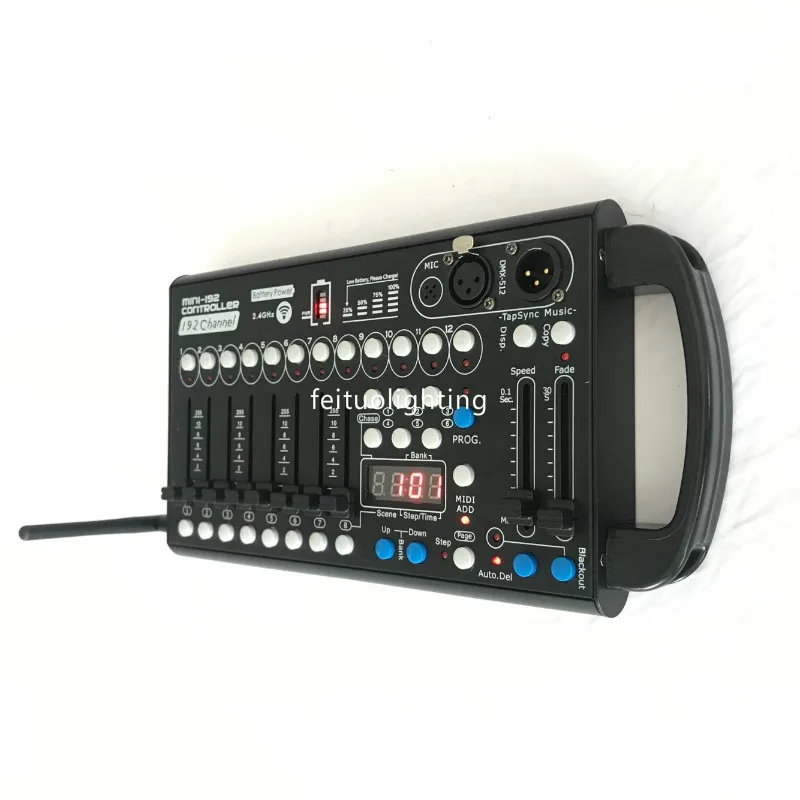 2 Piece Battery Mini Wireless Controller 192 Dmx Controller 12 Fixtures Each With 16 Channels 8 Program Dj Controller Console
2 Piece Battery Mini Wireless Controller 192 Dmx Controller 12 Fixtures Each With 16 Channels 8 Program Dj Controller Console