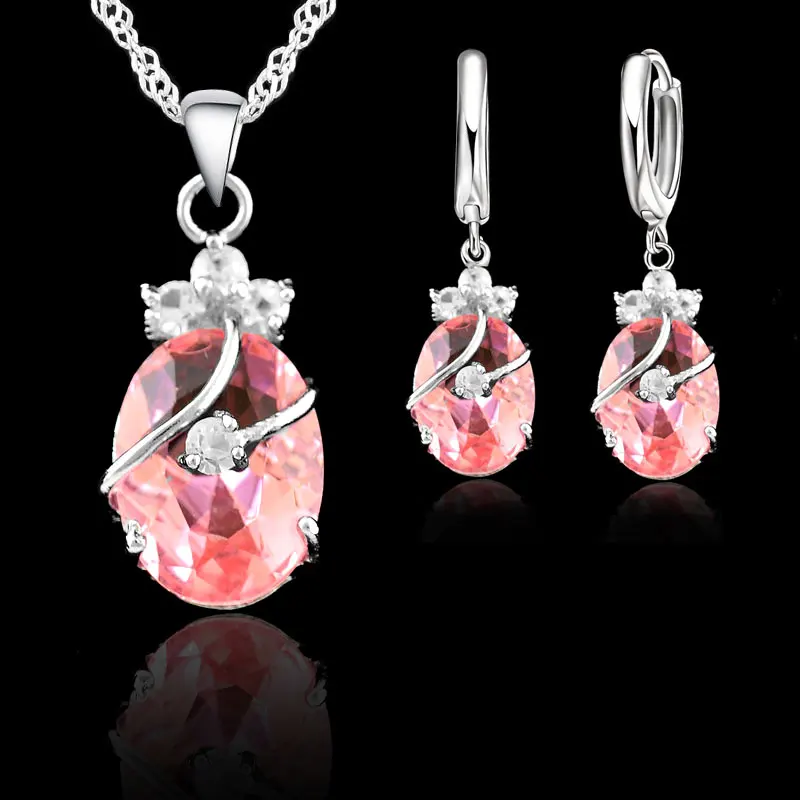 925 Sterling Silver Austrian Crystal Water Drop Pendant Necklace Charming New Women Jewelry Sets Real Stick Earrings Sets
925 Sterling Silver Austrian Crystal Water Drop Pendant Necklace Charming New Women Jewelry Sets Real Stick Earrings Sets