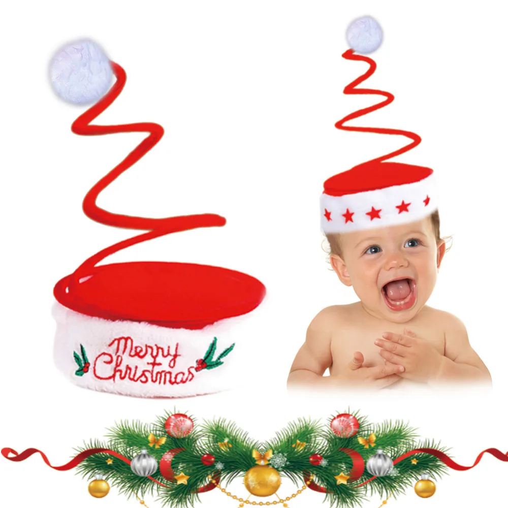 Cute Kid Cheer Children Christmas Tree shape Coil Spring Hat Five-star Embroidery Hat Christmas Decorations Supplies Party Cap
Cute Kid Cheer Children Christmas Tree shape Coil Spring Hat Five-star Embroidery Hat Christmas Decorations Supplies Party Cap