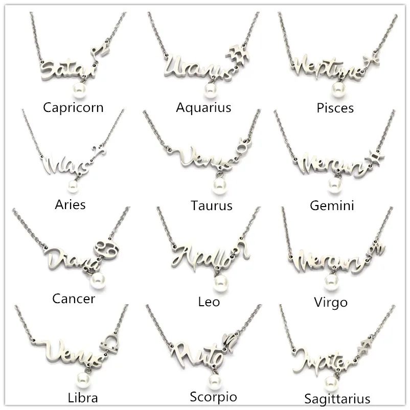 Mujer Kolye Stainless Steel Zodiac Sign Necklaces Women 12 Constellation Necklace For Girls Jewelry Largos Kolye N06271
Mujer Kolye Stainless Steel Zodiac Sign Necklaces Women 12 Constellation Necklace For Girls Jewelry Largos Kolye N06271