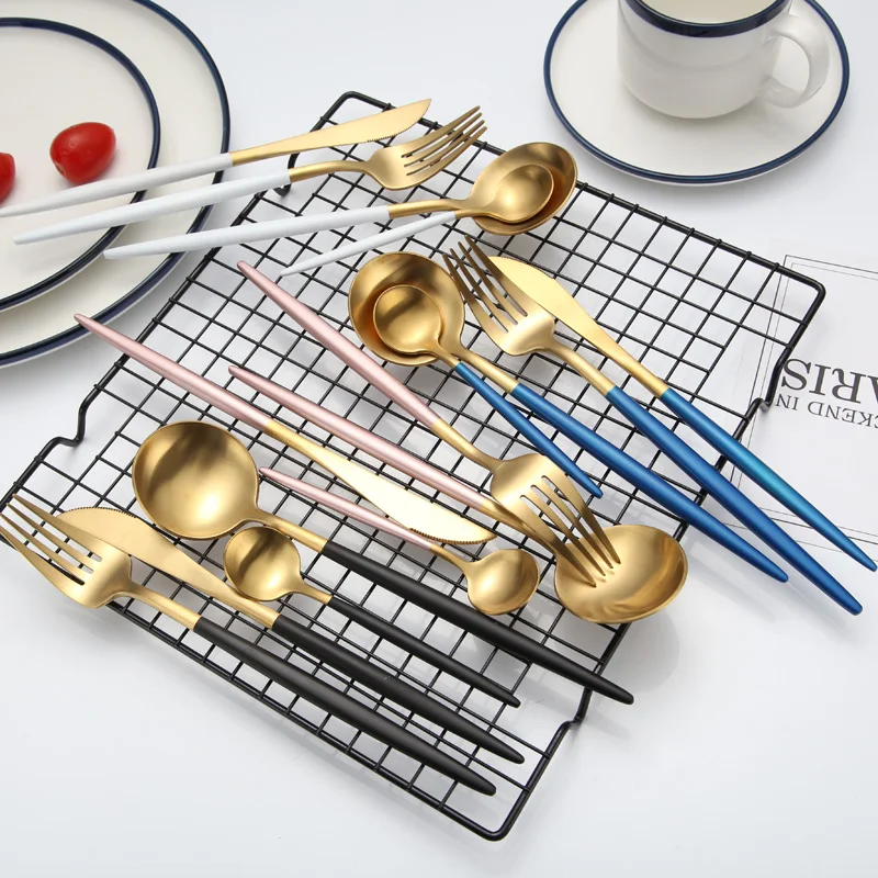 Cheap 4Pcs Black Gold Flatware Set Stainless Steel Cutlery Set Knife Fork Set Tableware Cutleries Western Food Set
Cheap 4Pcs Black Gold Flatware Set Stainless Steel Cutlery Set Knife Fork Set Tableware Cutleries Western Food Set