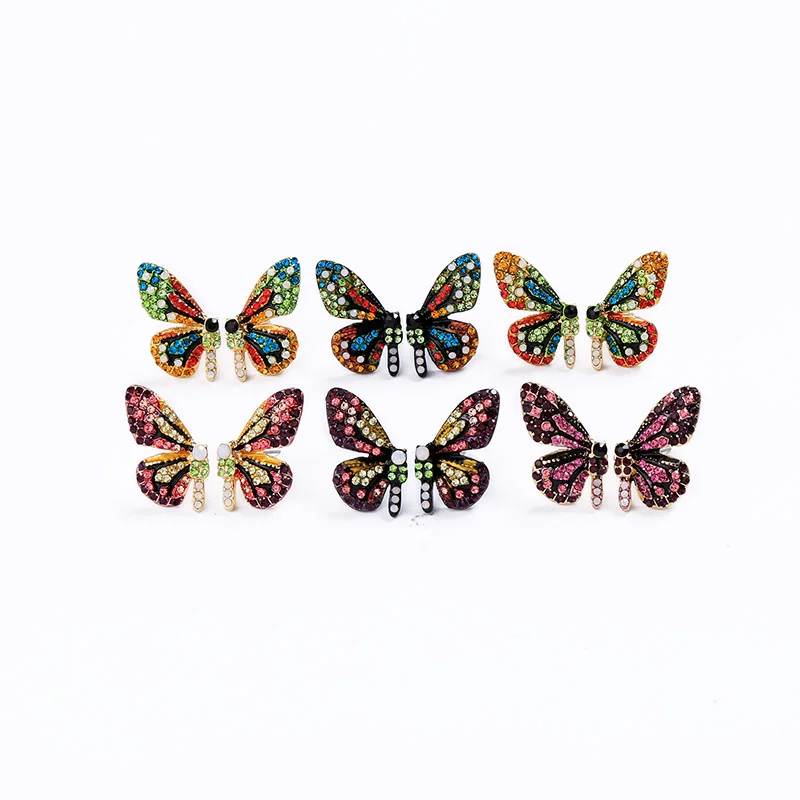 kissme Two-type Luxury Six-tone Crystal Butterfly Stud Earrings&Ear Hook For Women Pendant Earrings Fashion Jewelry Accessories
kissme Two-type Luxury Six-tone Crystal Butterfly Stud Earrings&Ear Hook For Women Pendant Earrings Fashion Jewelry Accessories