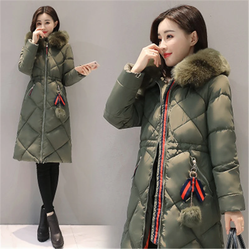 New Women long Parkas korean Casual Over the knee padded Female cotton coat thick cotton jacket 2019 women winter jacket
New Women long Parkas korean Casual Over the knee padded Female cotton coat thick cotton jacket 2019 women winter jacket