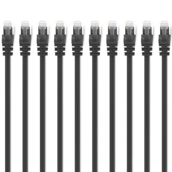 1feet Ethernet Cable UTP Black CAT5 CAT5E RJ45 Network Ethernet Patch Cord Lan Cable RJ-45 Computer Connectors 10packs/lot
1feet Ethernet Cable UTP Black CAT5 CAT5E RJ45 Network Ethernet Patch Cord Lan Cable RJ-45 Computer Connectors 10packs/lot