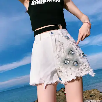 Fashion Denim Shorts Women High Waist Wide Leg Tassel 3D Flower Shorts Beading Sequined Streetwear Jeans Shorts Plus Size 5XL
Fashion Denim Shorts Women High Waist Wide Leg Tassel 3D Flower Shorts Beading Sequined Streetwear Jeans Shorts Plus Size 5XL