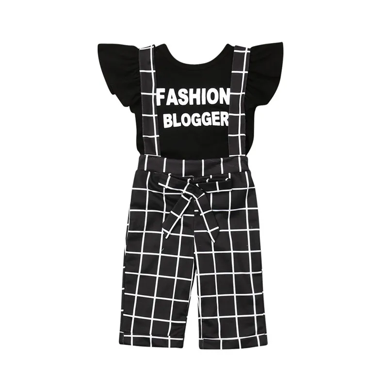 1-6Y Kids Baby Girls Outfits Fashion Summer Girl Clothing Sets Child Girl 2Pcs Letter Fly Sleeve T-Shirts Plaid Bow Bibs Pants
1-6Y Kids Baby Girls Outfits Fashion Summer Girl Clothing Sets Child Girl 2Pcs Letter Fly Sleeve T-Shirts Plaid Bow Bibs Pants