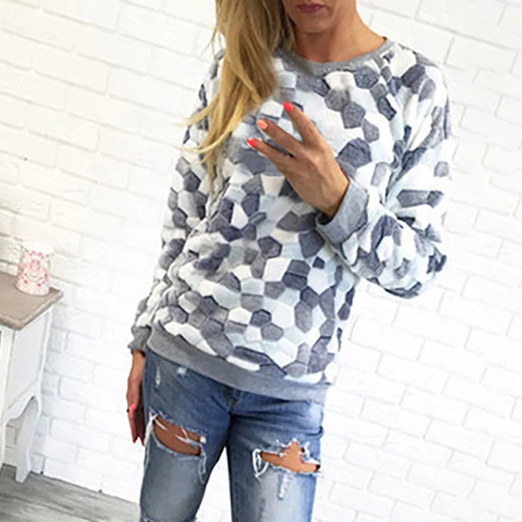 2019 Women Sweater Casual O-Neck Long Sleeve Sweaters Stone Printed Tops Autumn Winter Pullover And Jumper Loose Ladies Sweater
2019 Women Sweater Casual O-Neck Long Sleeve Sweaters Stone Printed Tops Autumn Winter Pullover And Jumper Loose Ladies Sweater