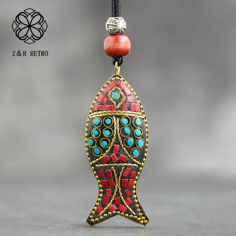 Hotsale Vintage Color Fish Pendant Necklace for Women Handmade Jewelry Accessories Gift Long Rope Statement Necklace For Friend
Hotsale Vintage Color Fish Pendant Necklace for Women Handmade Jewelry Accessories Gift Long Rope Statement Necklace For Friend