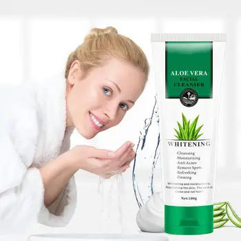 Aloe Facial Cleanser Hydrating Control Oil Shrinking Pores Firming Skin Face Washing Product
Aloe Facial Cleanser Hydrating Control Oil Shrinking Pores Firming Skin Face Washing Product