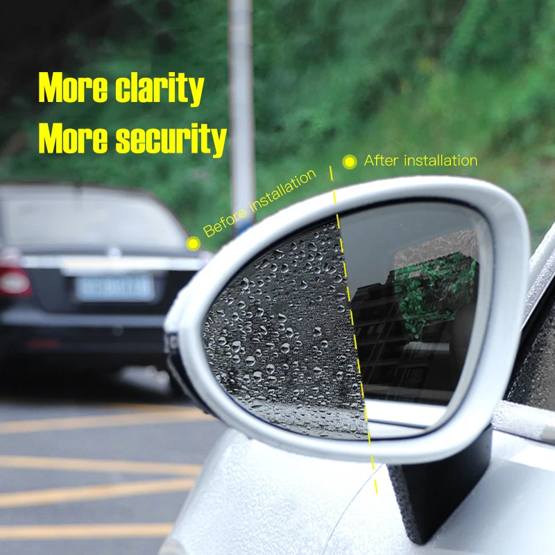 2Pcs Car Rearview Mirror Protective Film Anti Fog Window Clear Rainproof Rear View Mirror Protective Soft Film Auto Accessories
2Pcs Car Rearview Mirror Protective Film Anti Fog Window Clear Rainproof Rear View Mirror Protective Soft Film Auto Accessories