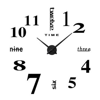 Creative DIY Wall Clock Acrylic EVA large Watch Personality Home 3d Wall Sticker Art Wall Clock Mute mx6061546
Creative DIY Wall Clock Acrylic EVA large Watch Personality Home 3d Wall Sticker Art Wall Clock Mute mx6061546