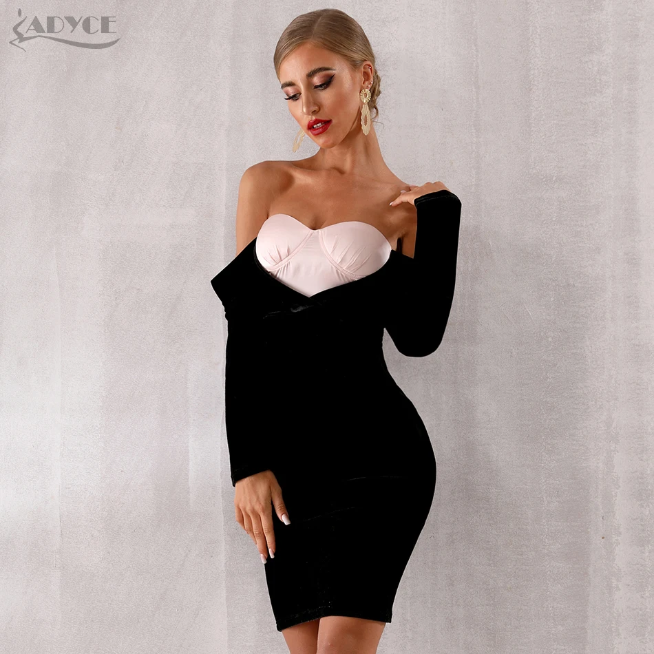 Adyce 2019 New Summer Women Celebrity Party Dress Vestidos Long Sleeve Black Slash Neck Elegant Off Shoulder Bodycon Club Dress
Adyce 2019 New Summer Women Celebrity Party Dress Vestidos Long Sleeve Black Slash Neck Elegant Off Shoulder Bodycon Club Dress