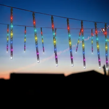Holiday Lighting 3M 10Tubes 60LED Meteor Shower Rain Lights Drop/Icicle Snow Falling Raindrop Cascading Light Horse-Running Lamp
Holiday Lighting 3M 10Tubes 60LED Meteor Shower Rain Lights Drop/Icicle Snow Falling Raindrop Cascading Light Horse-Running Lamp