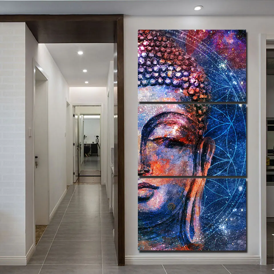 HD printed 3 Piece Head of Lord Buddha Canvas Painting Purple Watercolor Buddha Canvas Prints Wall Pictures for Living Room
HD printed 3 Piece Head of Lord Buddha Canvas Painting Purple Watercolor Buddha Canvas Prints Wall Pictures for Living Room