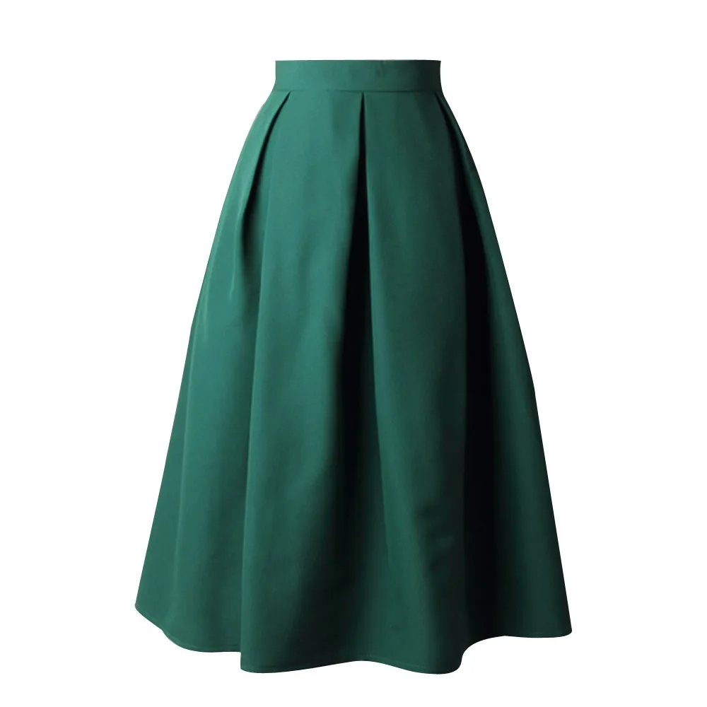 Women High Waist Flared Skirt Pleated Skirt Ball Gown Street Skirt Full Midi Skirt
Women High Waist Flared Skirt Pleated Skirt Ball Gown Street Skirt Full Midi Skirt