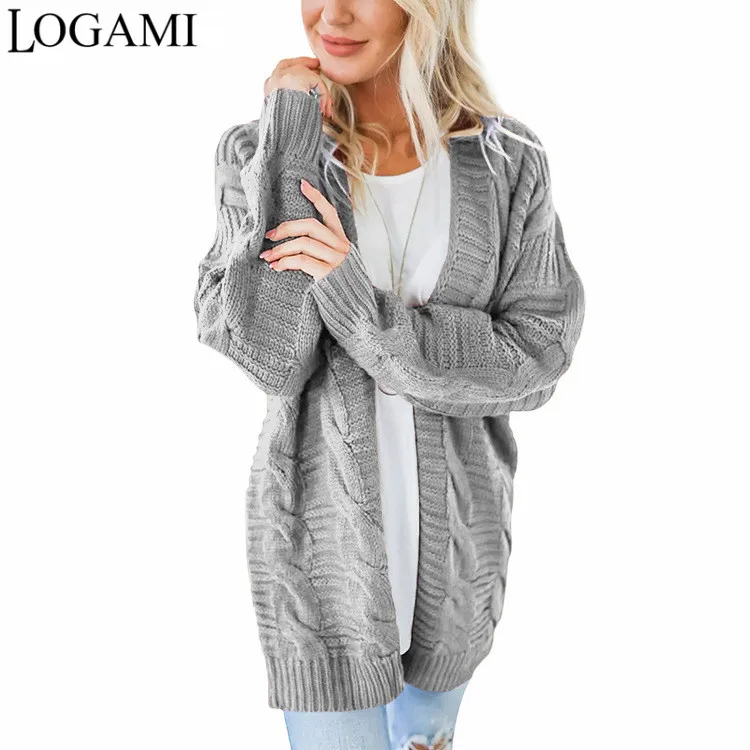 LOGAMI Long Sleeve Knitted Sweater Women New Arrival Casual Long Coat Ladies Female Cardigans
LOGAMI Long Sleeve Knitted Sweater Women New Arrival Casual Long Coat Ladies Female Cardigans