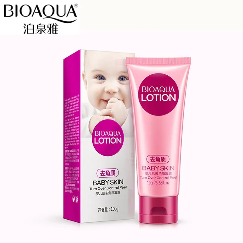 

BIOAQUA Brand Baby Exfoliating Facial Cleanser Blackhead Moisturizing Exfoliating Deep Oil Control Cleansing Lotion 100g
