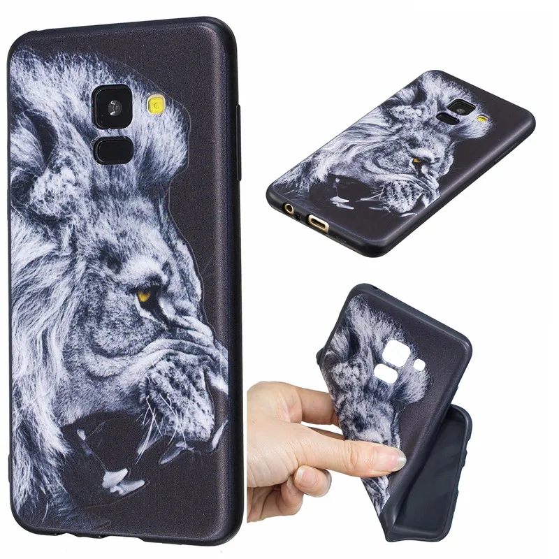 Silicon Phone Case For Samsung Galaxy A6 A8 A7 A750 J4 J6 J8 2018 J5 Black Butterfly Cases For Samsung S8 S9 Note9Soft TPU Cover (3)